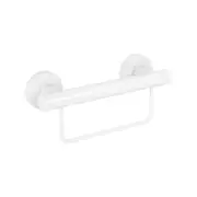 evekare 300mm White Grab Rail With Towel Holder