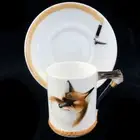 REYNARD THE FOX by Royal Doulton Demi Cup & Saucer Type 3 NEW NEVER USED England