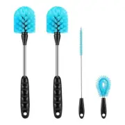 Water Bottle Brush Set, Long Handle 3-in-1 Water Bottle Scrubbing Brush,8458