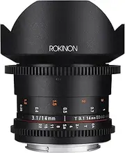 [ROKINON] Cine DS DS14M-C 14mm T3.1 ED AS IF UMC Full Frame Cine Wide Angle Lens for Canon EF,Black