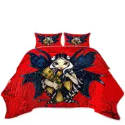 Skull Wings Mischievous Fairy Voodoo Coverlet