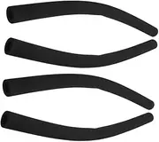 PERSELOSO 4Pcs Stroller Handle Covers Foam Grip Bar Sleeve for Comfortable Handling Hand Protection Fatigue Reduction Compatible with Pushchairs Shopping Carts Black