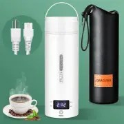 Travel Electric Kettle Portable Small Mini Tea Coffee Kettle Water Boiler(White)