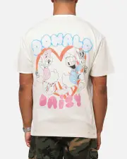 [GOAT CREW] Goat Crew Disney's Daisy Duck & Donald Duck Heavy T-shirt Off White - Size XS XS Off White