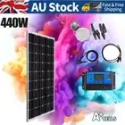 12V 400W Solar Panel Kit Mono Fixed 440W Caravan Camping Power Battery Charging