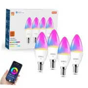 Smart Candelabra Led Light Bulbs, 4W 40 Watt Equivalent E12 Base Led 4 Pack