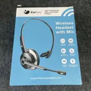 Earbay Bluetooth Headset, Wireless Headphones with Microphone Noise Cancelling,