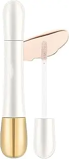 2 In 1 Foundation Anti-Wrinkle Concealer,Long Lasting Waterproof Concealer Makeup,Non-Creasing & Lightweight Face Contour,With Built-in Brush