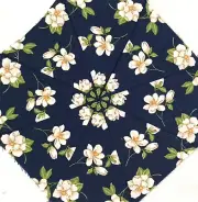 16 9.5" Small Magnolias #1 Stack 'n Whack Quilt Blocks*Kaleidoscope*SEWN