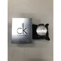 在飛比找蝦皮購物優惠-Calvin Klein男錶  CK 黑面光芒系列極簡風皮革