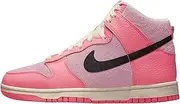 [Nike] Dunk High Women Med Soft Pink/Black DX3359-600 Size 9