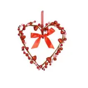 9" Pink & Red Berry Heart Wall Accent by Celebrate It™