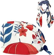 [CWAGFEQZ] Scrub Caps Women,Scrub Hats Suitable for Women,Owl Bird Umbrella Cartoon