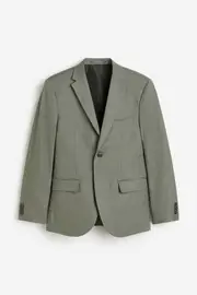 Slim Fit Linen Jacket