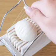 Stainless Steel Egg Slicer Hard Boiled Egg Cutter Fruit Chopper 2-in-1 usual