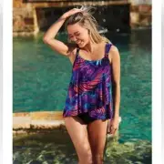 NWT Miraclesuit Caliente Tropica Dazzle Top new sz 12