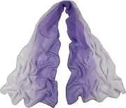 [通用] Long Chiffon Sheer Scarf Gradient - Pantonight Shaded Colors Lightweight Scarf For Womens