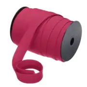 1 Inch Double Fold Bias Tape Continuous Bulk Bias Tape (Rose Red 55 Yards)