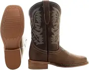 [Soto Boots] Broad Square Toe Kids Western Boots K3004