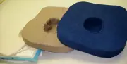 1 Donut Pillow Latex Seat Pad with Removable and Washable Cover 19” x 19” x 3”
