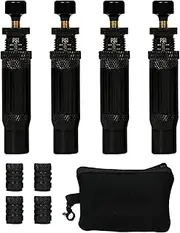 Off Road Tire Deflators,Adjustable Tire Air Deflators - 4 Pieces 4x4 Spin-on Tire Inflator Tool (10-30 PSI) Auto-Stop Rapid for Offroad Vehicles