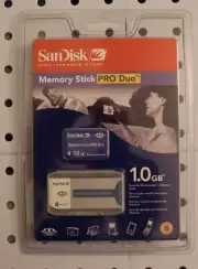 SanDisk 1.0 GB MemoryStick Pro Duo Magic Gate Memory Card New