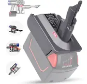 Battery Adapter for Milwaukee & Dewalt 18v Battery Converter TO Dyson V7 / V8 Series