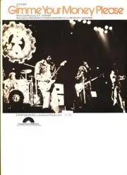 BACHMAN-TURNER OVERDRIVE GIMME YOUR MONEY PLEASE SHEET MUSIC 1974 RARE BRAND NEW