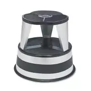 Cramer Kik-Step Steel Step Stool, 350 lb cap, 16" dia. x 14 1/4h, Silver