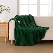 Dreamaker Coral Fleece Heated Throw Eden Green 180x200cm