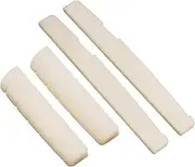 Bone Nut Saddle Bone Bridge Saddle for 6 String Acoustic Guitar Cow Bone Saddle for Acoustic Guitar Bone Saddle for Guitar Cow Bone Bridge Pin for Acoustic Classic Guitar Mandolin Banjo Ukulele Guitar