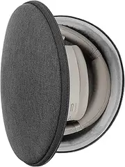 Geekria Shield Headphones Case Compatible with Sony WH-1000XM4, WH-1000XM3, WH-1000XM2, WH-H910N, WH-H900N, Replacement Hard Shell Travel Carrying Bag with Cable Storage (Dark Grey)