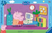 NEW SEALED Ravensburger 06123 Peppa Pig on The Computer 15 Pc Puzzle USA SELLER
