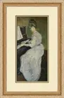 Vincent Van Gogh Mademoiselle Gachet at the Piano Custom Framed Print