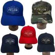 Trump 2024 I'm Voting For The Convicted Felon Embroidered Cap Hat L2 DARK BLUE