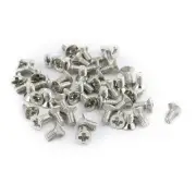 50pcs M2x3mm Stainless Steel Countersunk Flat Head Phillips Machine Screws Bolts