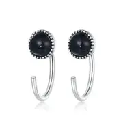Silver plating Deep Night Sky Stud Earrings for Women Jewelry