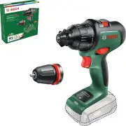 Bosch 18V Cordless Brushless Impact Hammer Drill Driver without Battery, Attachm