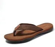 [HRUI] Mens Sport Flip Flops Summer Comfort Casual slipper Outdoors Non-Slip sandy beach Slippers