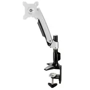 Up to 24" Tilt Swivel LCD Single Arm Monitor Mount Stand Desk Clamp Base VESA