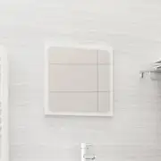 Bathroom Mirror High Gloss White 40x1.5x37 cm Chipboard