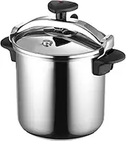 Magefesa 14 Quart Star R Stainless Steel Pressure Cooker, Large, Silver