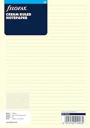 Filofax A5 Cream Ruled Notepaper
