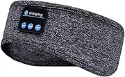 [MOTRAIN] Sleep Headphones Headband, Wireless Music Sports Headband Headphones with Bluetooth for Side Sleepers, Insomnia, Workout, Jogging, Yoga, Black