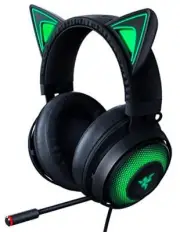 Razer Kraken Kitty Black Gaming Headset Usb Thx7.1 Nekomimi Chroma Noise No.207