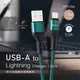 RONEVER VPC166 / USB-A to Lightning 鋁合金編織充電線(IOS)-綠