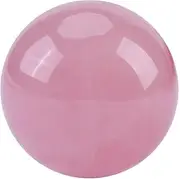 Crystal Stone, 1 pcs Pink Rose Quartz Stone Sphere Crystal Healing Ball