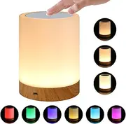 SUPIN touch lamp is a portable lighting solution for your bedroom or living room, with dimmable warm white and color-changing RGB light. Ideal as a night light or bedside lamp.