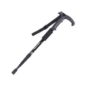 Aluminum 4 Section Curved Handle Hiking Poles For Walking Or Trekking Walking & Trekking Sticks