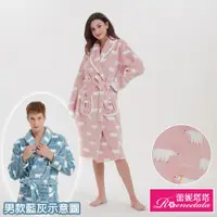 在飛比找ETMall東森購物網優惠-【蕾妮塔塔】暖暖北極熊 極暖超柔軟水貂絨女性長袖睡袍(192